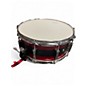 Used Pork Pie USA 14X6 8 Ply Maple Snare Red / Black Sparkle Drum