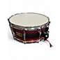 Used Pork Pie USA 14X6 8 Ply Maple Snare Red / Black Sparkle Drum