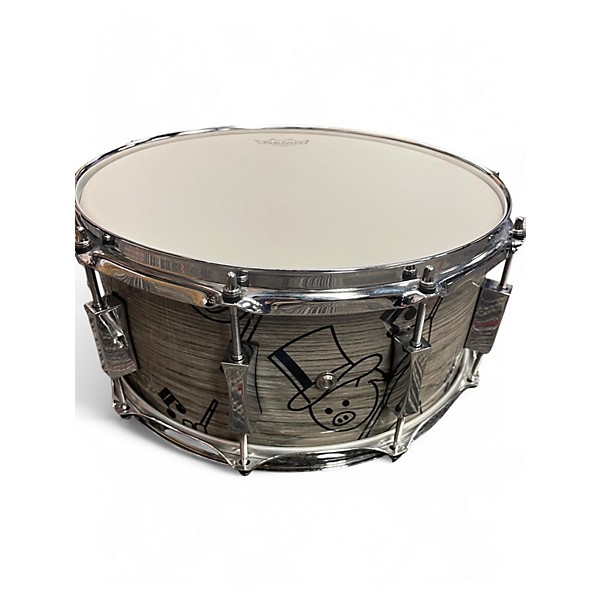 Used Pork Pie USA 14X6.5 Maple Top Hat and Cane Snare Top Hat and Cane  Drum