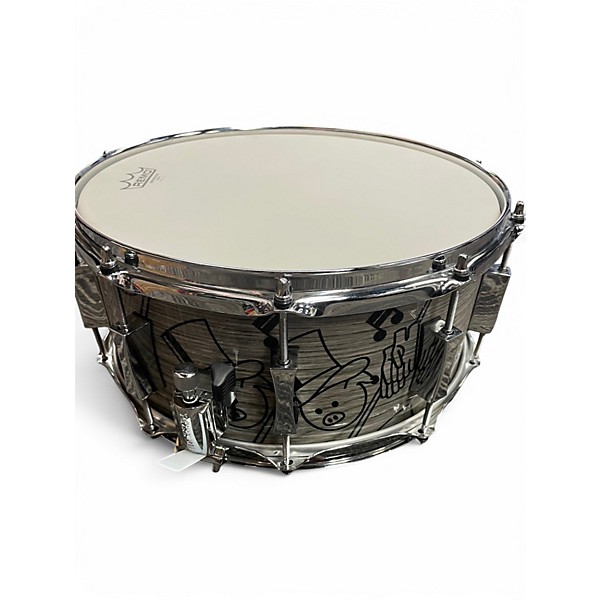 Used Pork Pie USA 14X6.5 Maple Top Hat and Cane Snare Top Hat and Cane  Drum