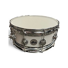 Used Dw  14X6 Collectors Series Maple Edge Snare White Ice Drum
