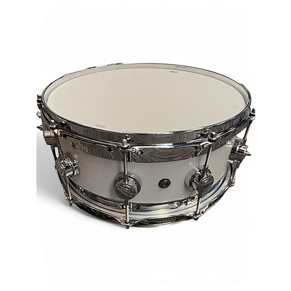 Used Dw 14X6 Collectors Series Maple Edge Snare White Ice Drum
