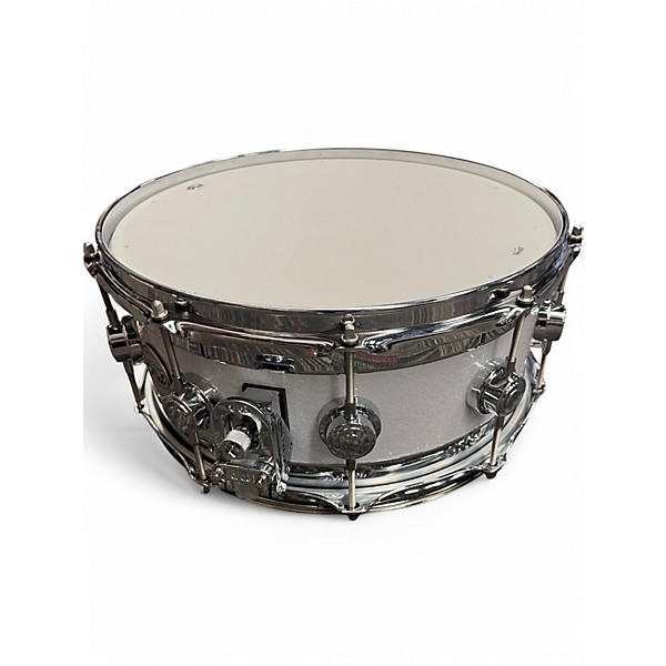 Used Dw 14X6 Collectors Series Maple Edge Snare White Ice Drum