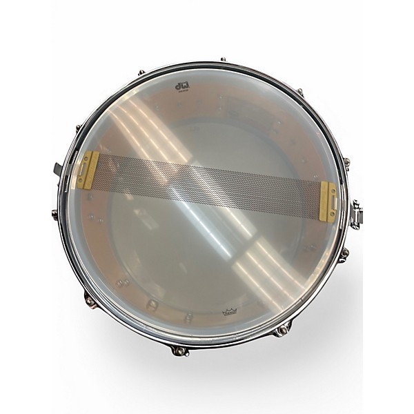 Used Dw 14X6 Collectors Series Maple Edge Snare White Ice Drum