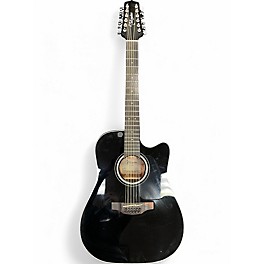 Used Takamine GD30CE-12 Black 12 String Acoustic Electric Guitar