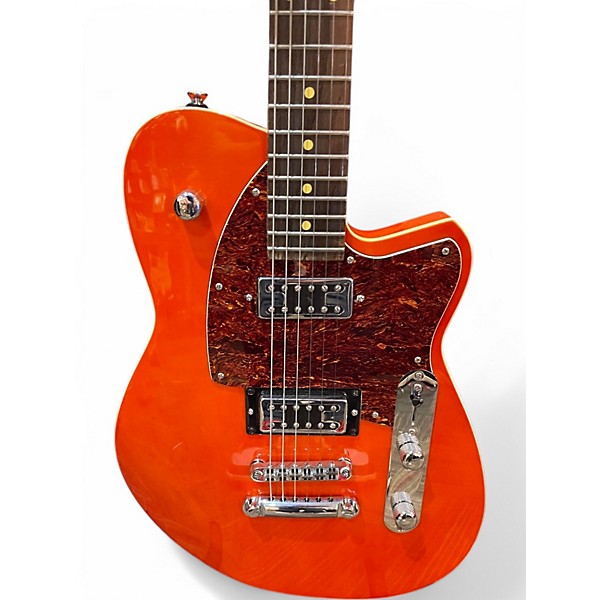 Used Reverend CHARGER Trans Orange Solid Body Electric Guitar