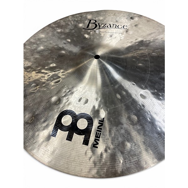 Used MEINL 18in Byzance EX Thin Hammered Crash Cymbal
