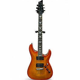 Used Schecter Guitar Research C1 Plus 2 Tone Sunburst Solid Body Electric Guitar