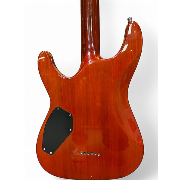 Used Schecter Guitar Research C1 Plus 2 Tone Sunburst Solid Body Electric Guitar