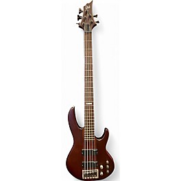 Used ESP LTD D5 5 String Walnut Electric Bass Guitar