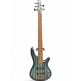 Used Ibanez SR305 5 String Blue Electric Bass Guitar
