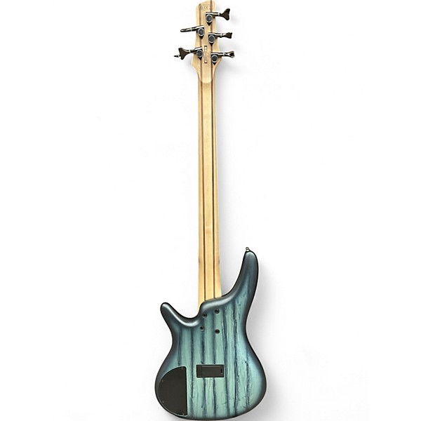 Used Ibanez SR305 5 String Blue Electric Bass Guitar