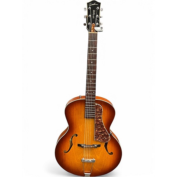 Used Godin 5th Avenue Kingpin II Cognac Burst Hollow Body Electric Guitar