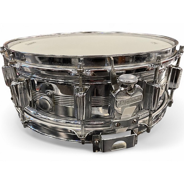 Vintage 1960s Rogers 5X14 5 LINE  Chrome Drum