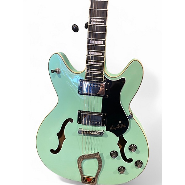 Used Hagstrom VIKING LIMITED EDITION AGED SKY BLUE Hollow Body Electric Guitar