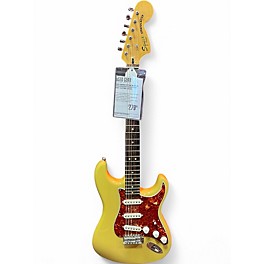 Used Squier Vintage Modified Stratocaster Yellow Solid Body Electric Guitar