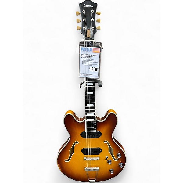 Used Eastman T64 Honey Burst Hollow Body Electric Guitar
