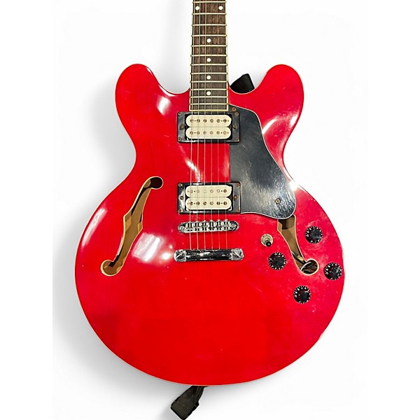Used Hamer echotone Red Hollow Body Electric Guitar