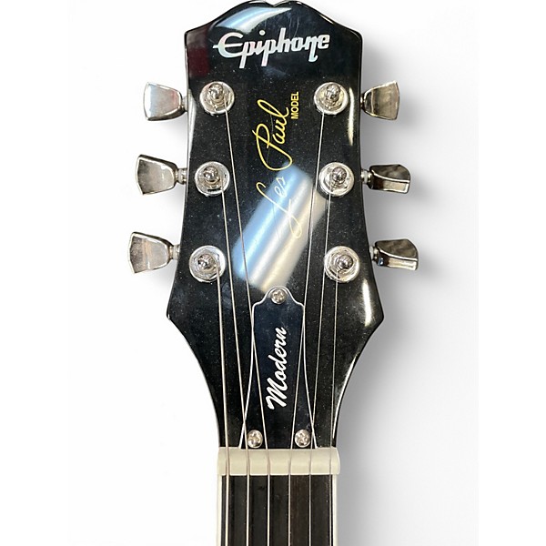 Used Epiphone Les Paul Modern Sparkling Burgundy Solid Body Electric Guitar