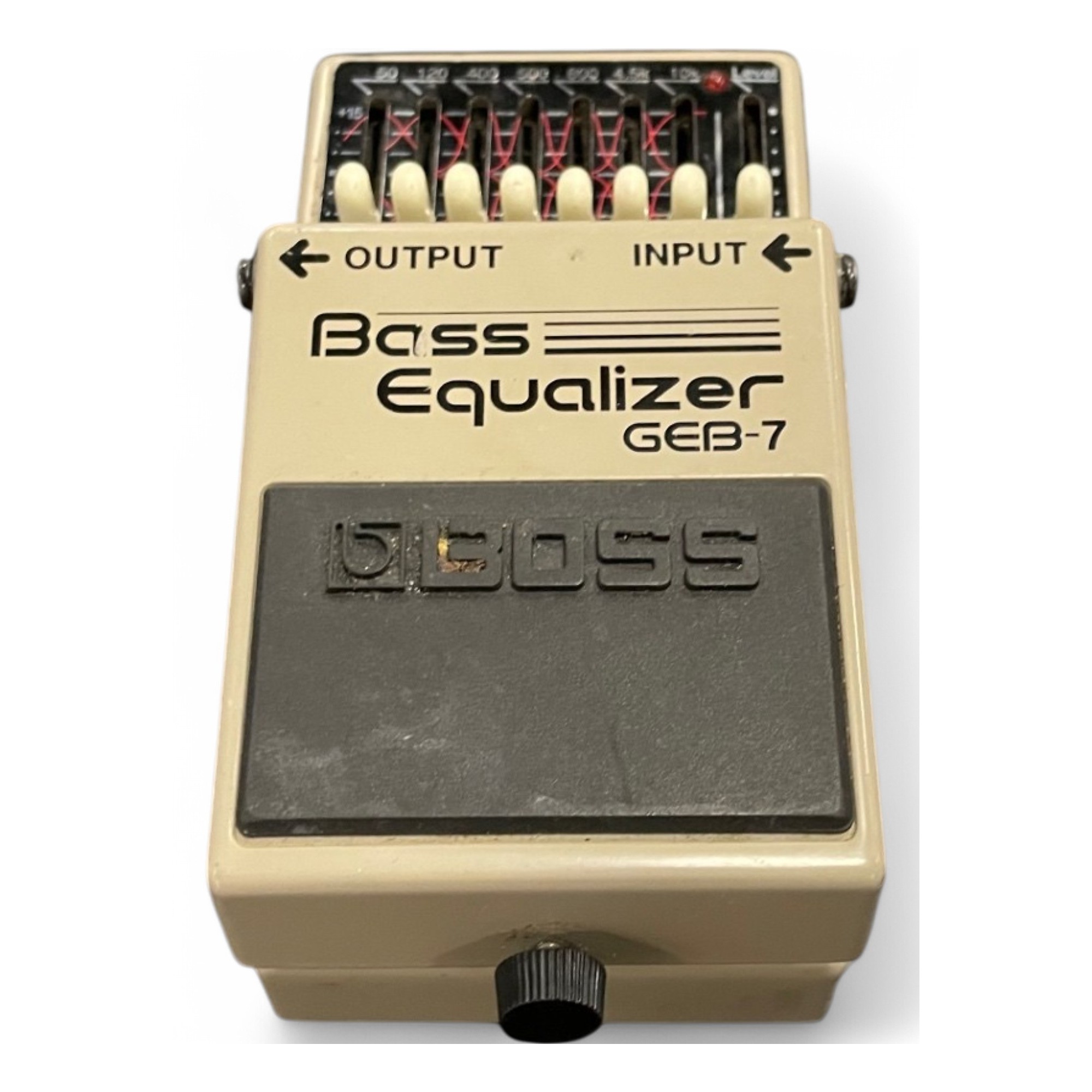 Boss GEB-7 7-band Bass EQ Pedal with EBS Patch Cables