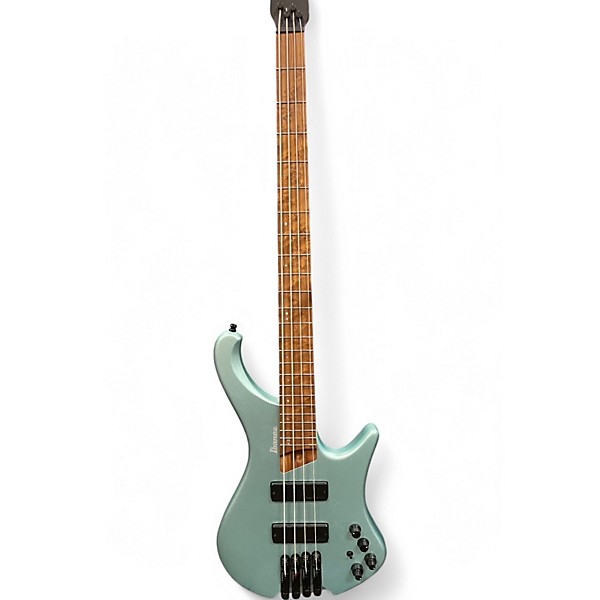 Used Ibanez EHB1000 Sea Foam Pearl Green Matte Electric Bass Guitar
