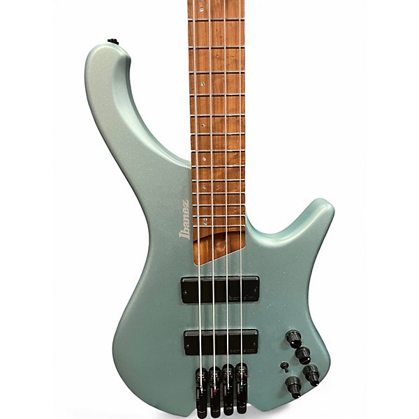 Used Ibanez EHB1000 Sea Foam Pearl Green Matte Electric Bass Guitar