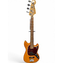Used Fender Mustang Bass Natural Electric Bass Guitar