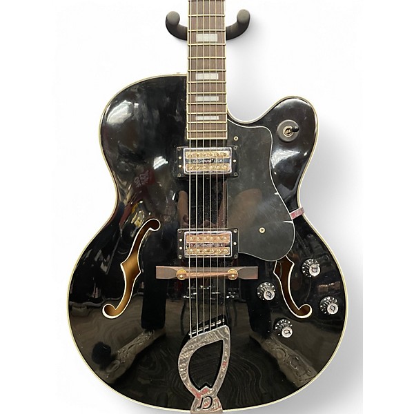 Used DeArmond X-155 Black Hollow Body Electric Guitar