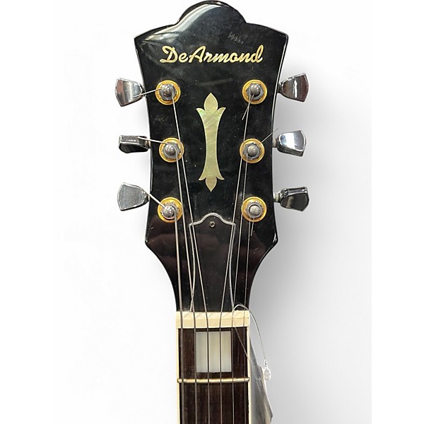 Used DeArmond X-155 Black Hollow Body Electric Guitar