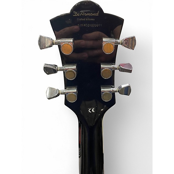 Used DeArmond X-155 Black Hollow Body Electric Guitar