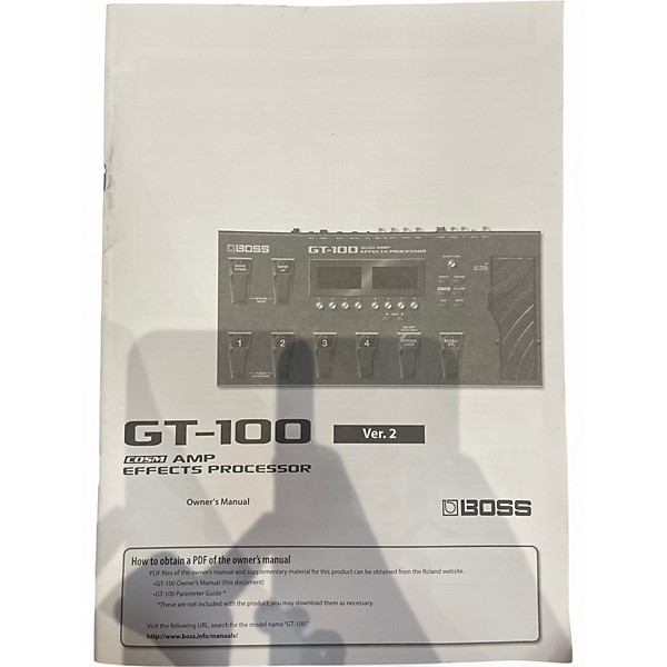 Used BOSS GT100 Effect Processor