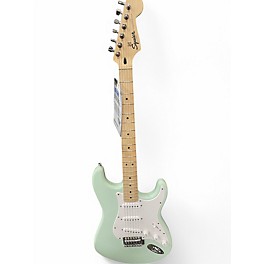 Used Squier Standard Stratocaster Surf Green Solid Body Electric Guitar