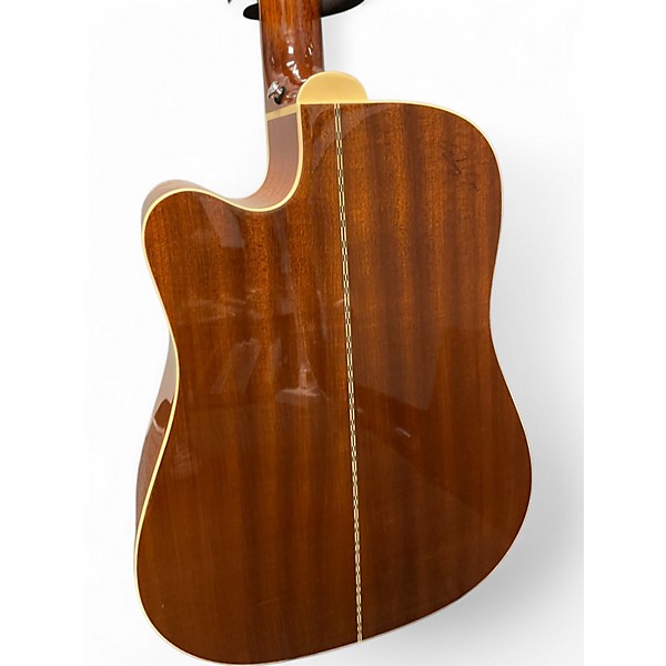Used Zager zad50ce Natural Acoustic Electric Guitar