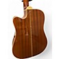 Used Zager zad50ce Natural Acoustic Electric Guitar