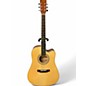 Used Zager zad50ce Natural Acoustic Electric Guitar