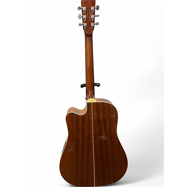 Used Zager zad50ce Natural Acoustic Electric Guitar