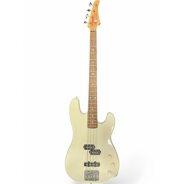 Used Kingston P BASS STYLE  Classic White Electric Bass Guitar