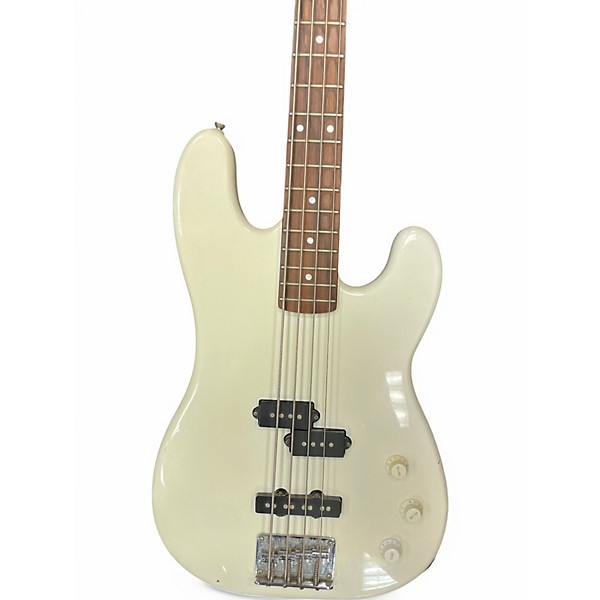 Used Kingston P BASS STYLE  Classic White Electric Bass Guitar