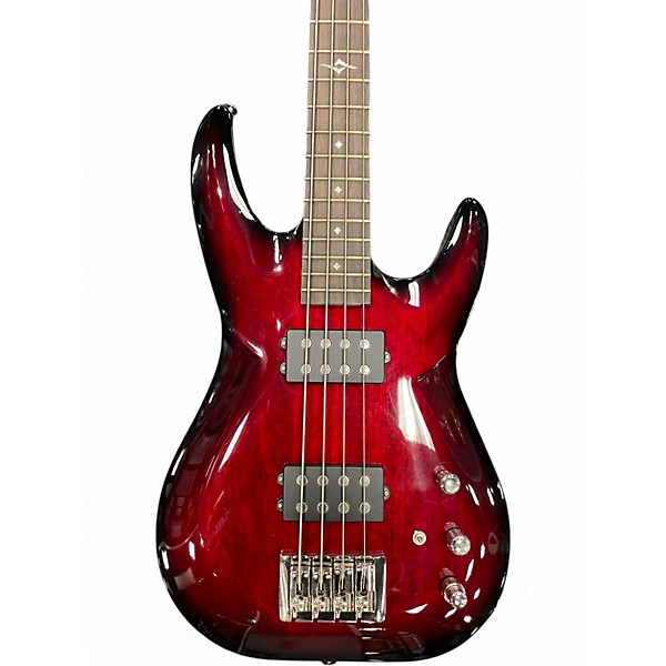 Used DBZ Guitars ST series Crimson Red Trans Electric Bass Guitar