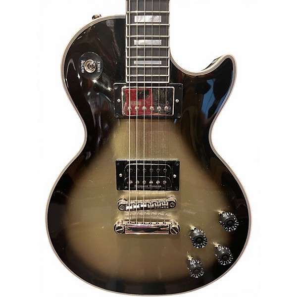 Used Epiphone ADAM JONES LES PAUL CUSTOM Antique SILVER Burst Solid Body Electric Guitar