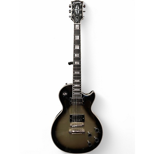 Used Epiphone ADAM JONES LES PAUL CUSTOM Antique SILVER Burst Solid Body Electric Guitar