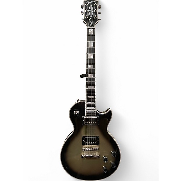 Used Epiphone ADAM JONES LES PAUL CUSTOM Antique SILVER Burst Solid Body Electric Guitar