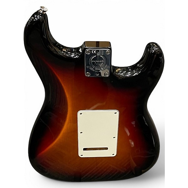 Used 2014 Fender American Standard Stratocaster Left Handed 3 Tone Sunburst Electric Guitar