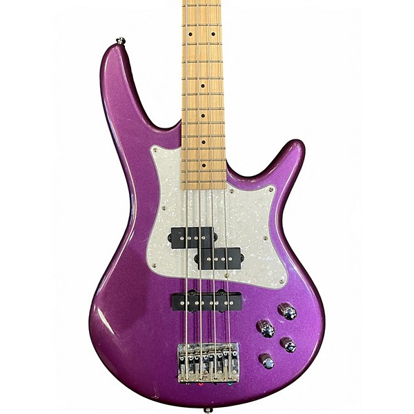 Used Ibanez SRMD200 Purple Electric Bass Guitar