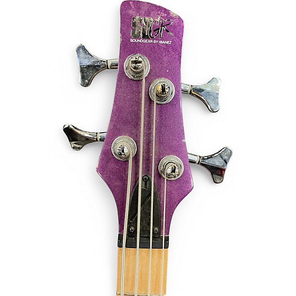 Used Ibanez SRMD200 Purple Electric Bass Guitar