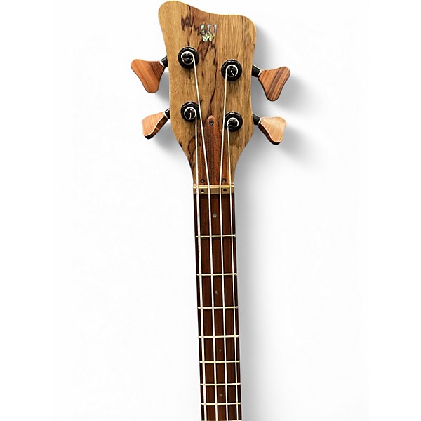 Used 2021 Warwick Custom Shop Streamer Stage I 4 String Black Korina Electric Bass Guitar