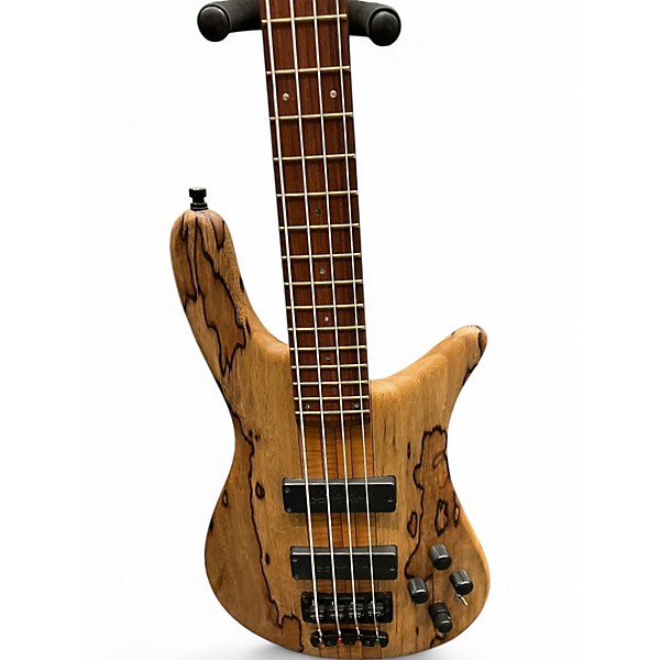 Used 2021 Warwick Custom Shop Streamer Stage I 4 String Black Korina Electric Bass Guitar