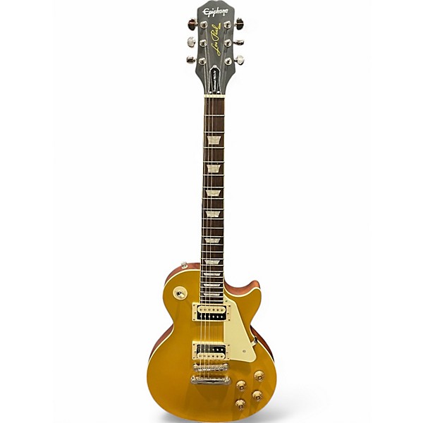 Used Epiphone Les Paul Traditional Pro IV Gold Solid Body Electric Guitar
