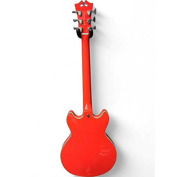 Used D'Angelico Premier Series Mini DC Fiesta Red Hollow Body Electric Guitar