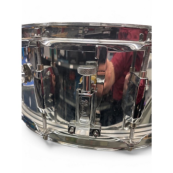 Used Pearl 5.5X14 Steel Snare Chrome Drum
